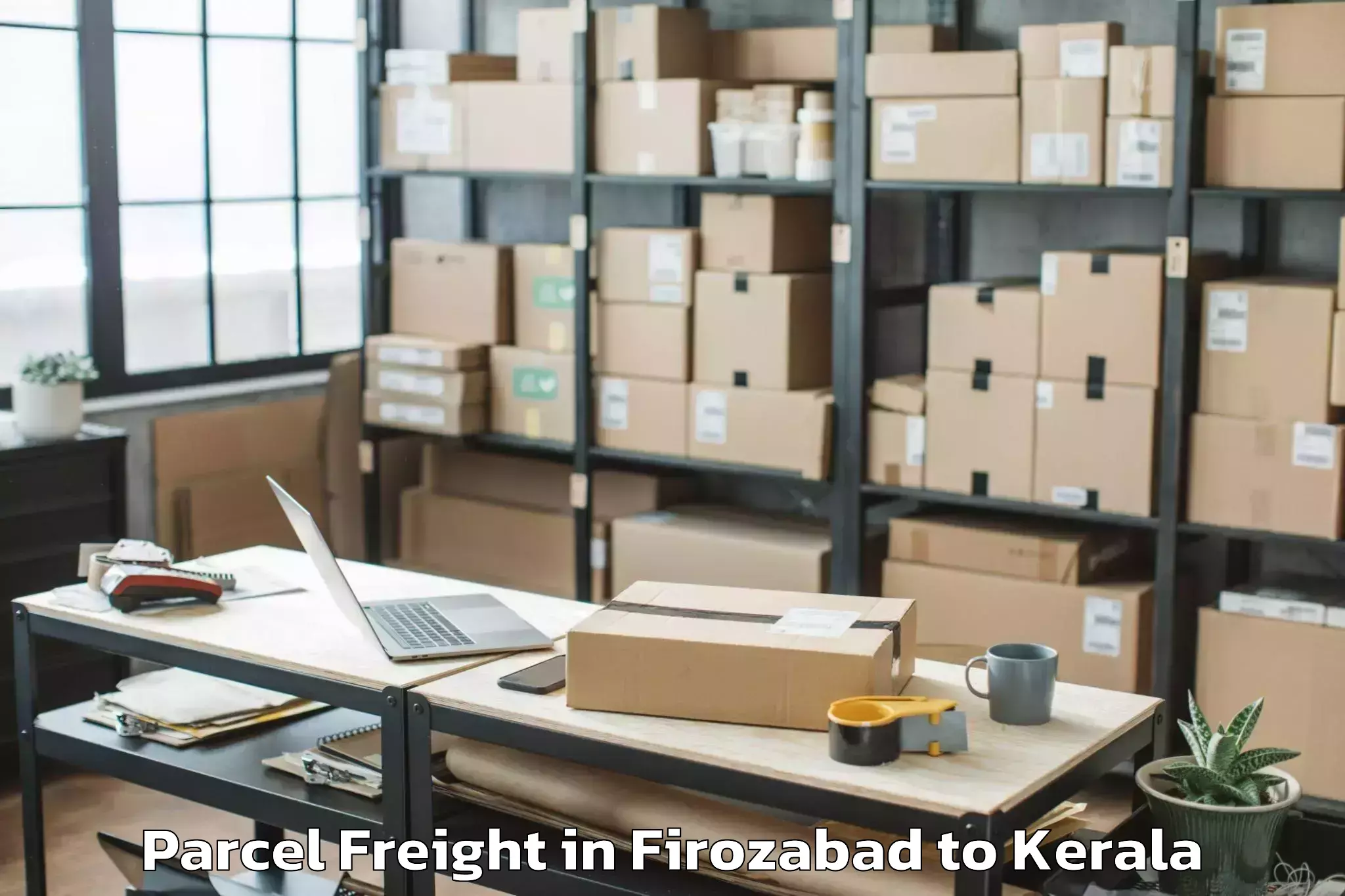 Quality Firozabad to Shoranur Parcel Freight